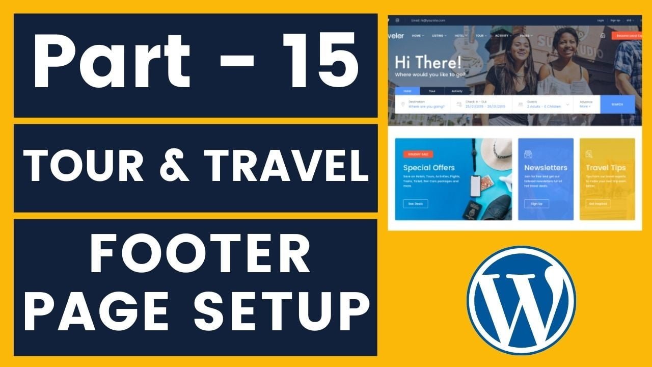 Read more about the article How to Create Footer In Traveler WordPress Theme | Part – 15