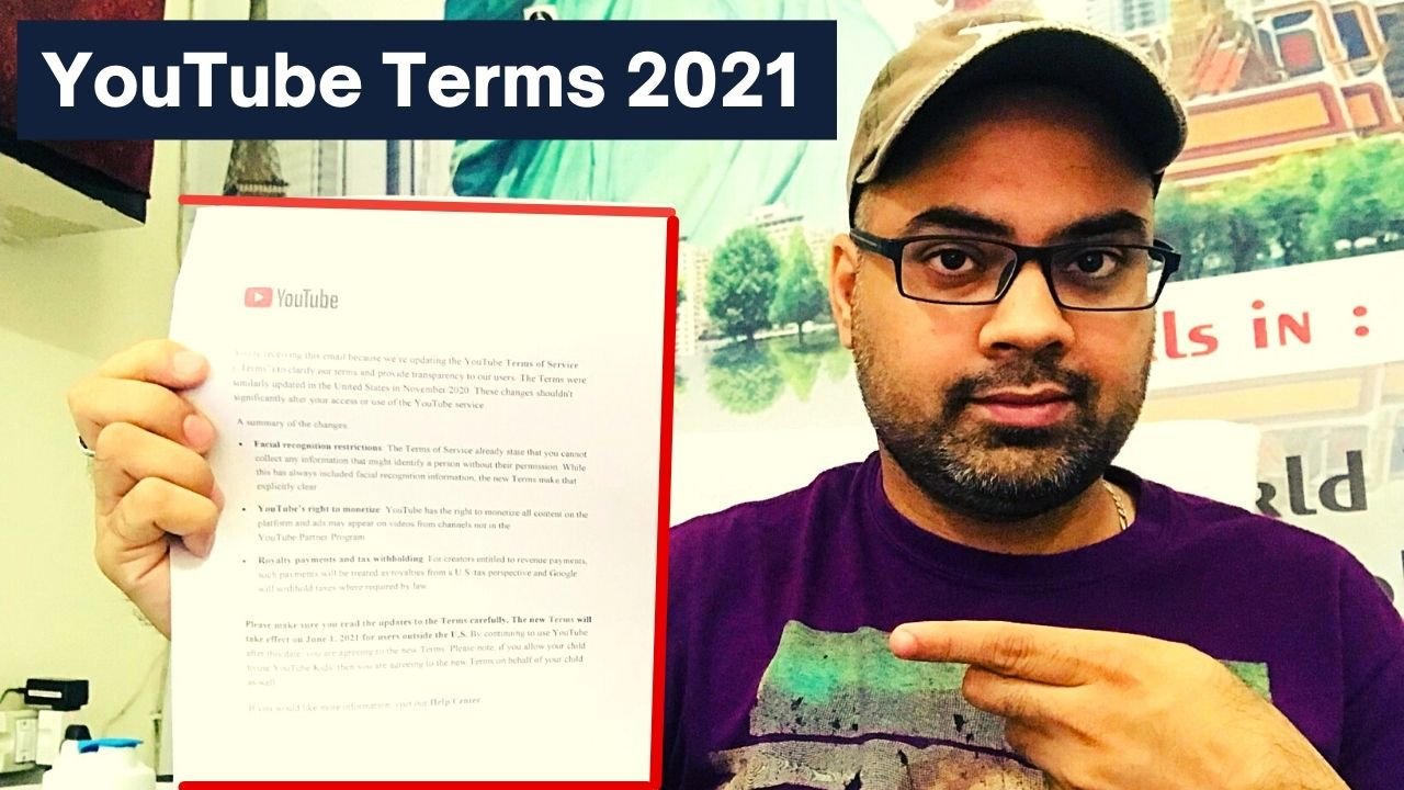Read more about the article Changes to Youtube’s Terms of service 2021
